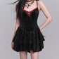 Black Velvet Gothic Dress