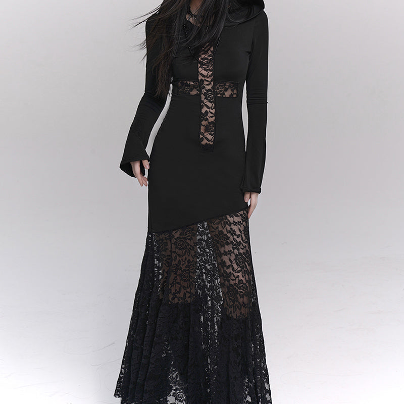 Ghostly Gothic Lace Dress