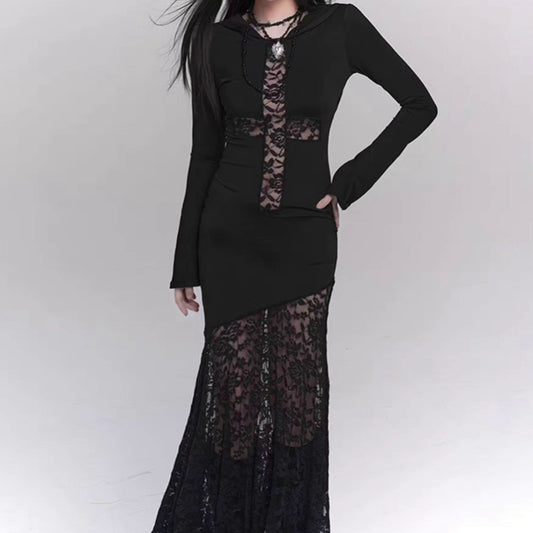 Ghostly Gothic Lace Dress