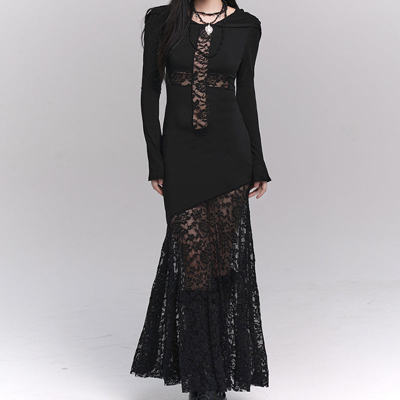 Ghostly Gothic Lace Dress