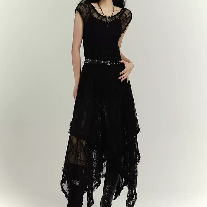 Vintage Gothic Lace Dress