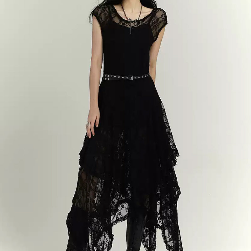 Vintage Gothic Lace Dress