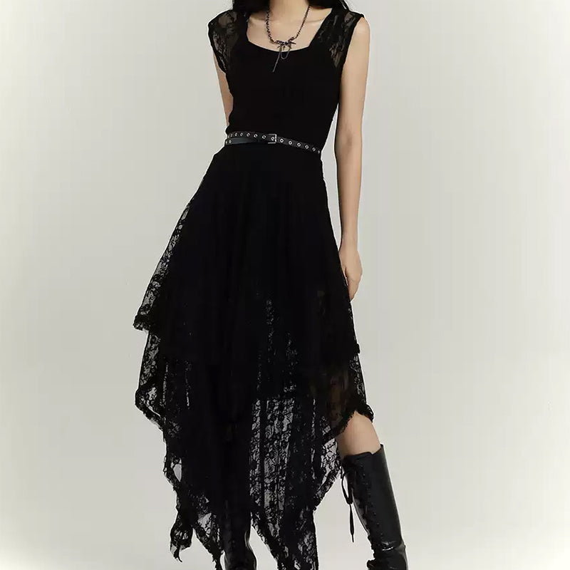 Vintage Gothic Lace Dress