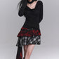 Gothic plaid skirt