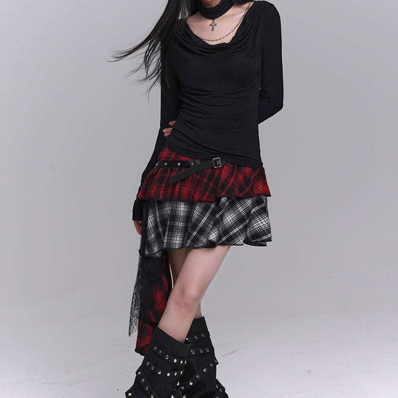 Gothic plaid skirt