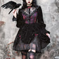 Puff Sleeve Gothic Lace Dress