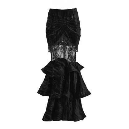 Rococo Gothic Mermaid Pencil Skirt